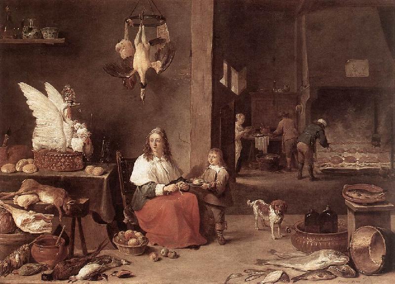 TENIERS, David the Younger Kitchen Scene sg oil painting picture